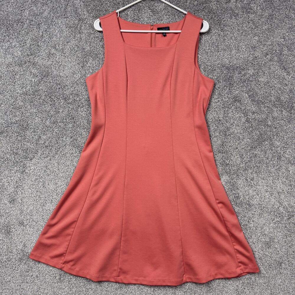 The Limited Dress 12 Coral Office Casual Clean Girl Polished Preppy Layering